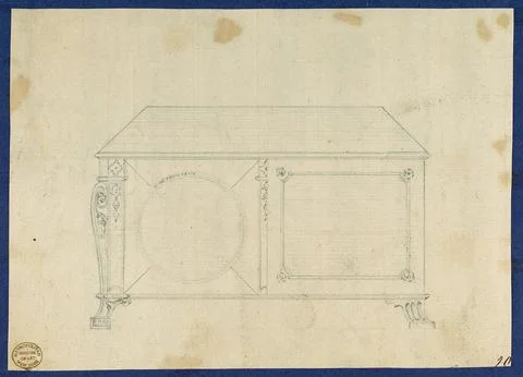 French Commode, from Chippendale Drawings, Vol. II ca. 176070 Thomas Chippe.. Stock Photos