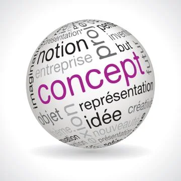 French concept theme sphere Stock Illustration