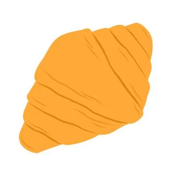 French croissant. Flat vector illustration Stock Illustration