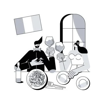 French cuisine abstract concept vector illustration. 스톡 일러스트