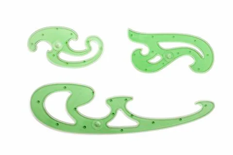 French curves set Stock Photos