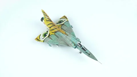 French Double Fourth Generation Fighter Dassault Mirage. Video stock 282968588