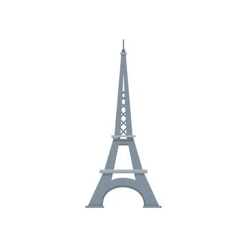 French eiffel tower icon flat isolated vector Illustrazione stock