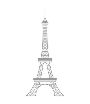 French eiffel tower Ilustración de archivo