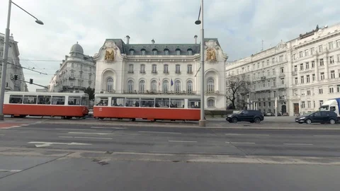French Embassy in Vienna Stock Footage 126934134