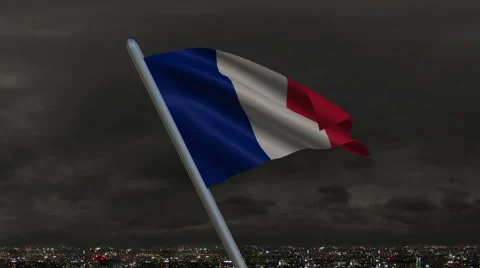 French Flag Animation Vídeo Stock 40081031