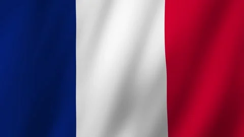 French Flag Animation waving in the wind Stock-Footage 274593788