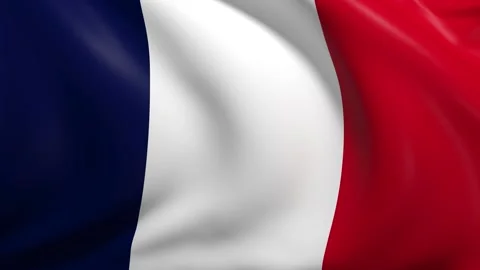 French flag background, slow motion video, looping - 4K 60fps Vidéo 308219765