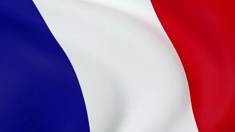 French flag background, slow motion video, looping - 4K 60fps 스톡 동영상 309199193