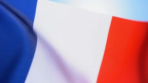 French Flag Flapping. Stock Footage 118575812