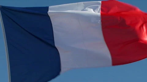 French flag Video stock 88122