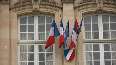 French Flag 스톡 동영상 522800