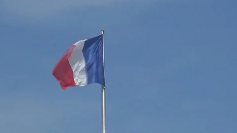 French flag Stock Footage 91505163