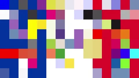 French flag formed from multicolored pixels, futuristic and innovative conc.. Stock Footage 265159613