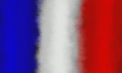 The French flag has three vertical stripes of the same size: blue, white and Stockillustratie