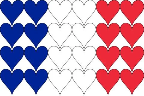 French flag Stock Illustration