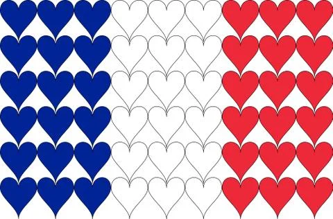 French flag Stock Illustration