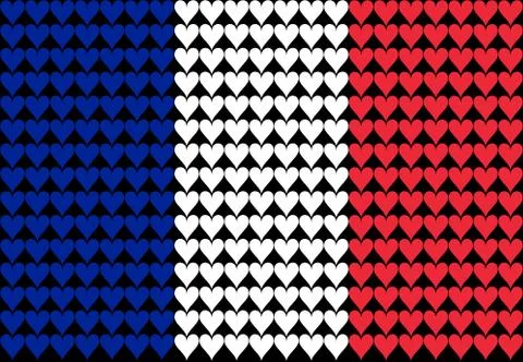 French flag Stock Illustration