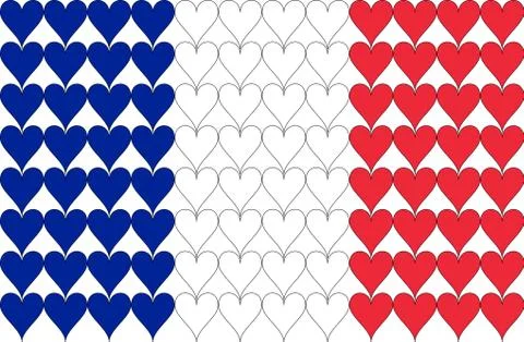 French flag Stock Illustration