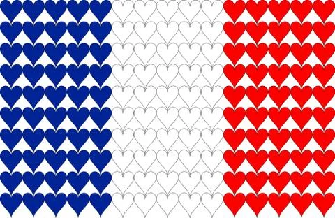 French flag Stock Illustration