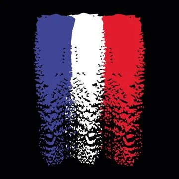French flag Stock Illustration