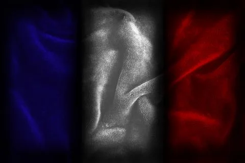 French flag illustration Stock Illustration