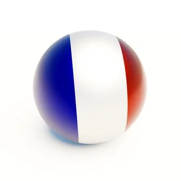 French flag Sphere Stock Illustration