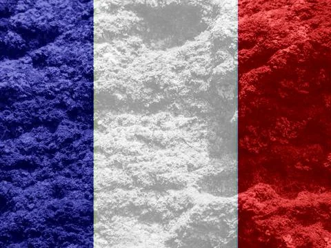 The french flag texture as background Stock Photos