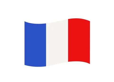 French flag vector illustration Stock Illustration