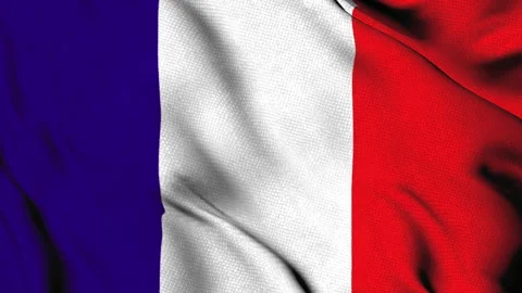 French flag with vertical tricolor stripes Stock Footage 314463702