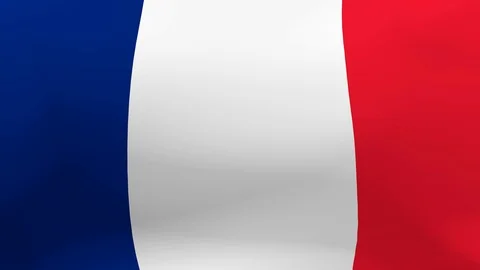 FRENCH FLAG waving in wind 스톡 동영상 106134107
