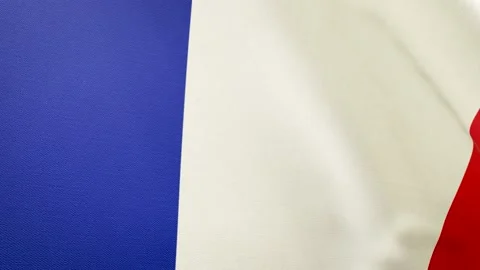 French flag in the wind Stock Footage 160342579
