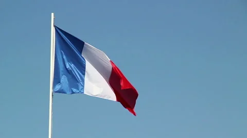 French Flagr Stock Footage 50047203