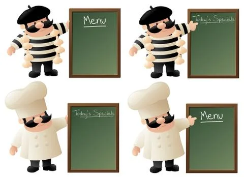 French food Stock Illustration