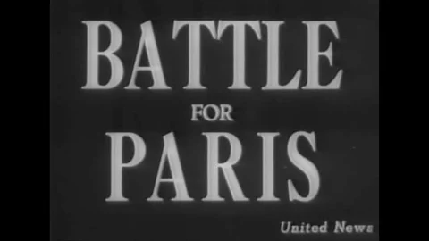 French Forces of the Interior rid Paris of Nazis in 1944. Stock Footage 145412665