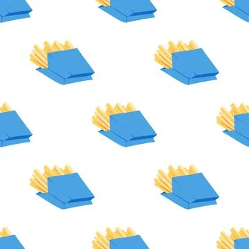 French fried potato Stock Illustration