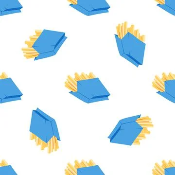 French fried potato Stock Illustration