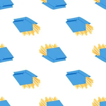 French fried potato Stock Illustration