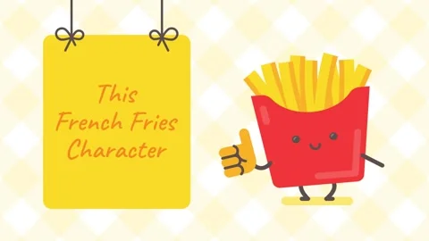 French Fries Character Stock After Effects