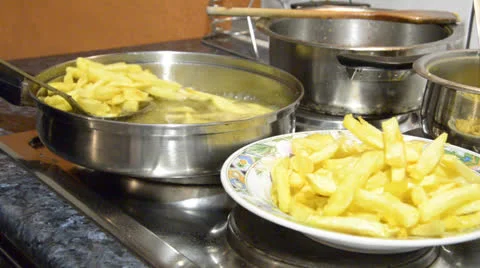 French Fries. Chips Stock Footage 22584430