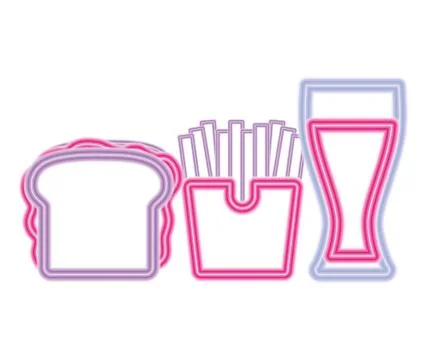 French fries design Stock Illustration