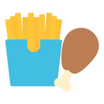 French fries design Illustrazione stock