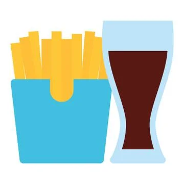 French fries design Illustrazione stock