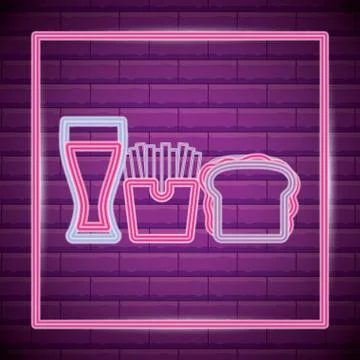 French fries design Stock Illustration