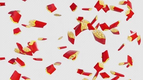 French fries Fall Stock Footage 304238625