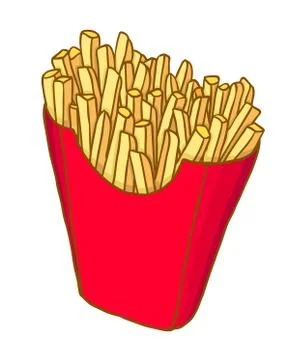 French fries Stock Illustration