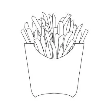 French fries Stock-Illustration