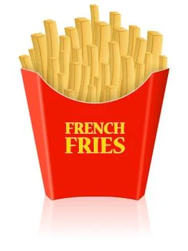 French fries Illustrazione stock