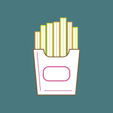 French fries Stock Illustration