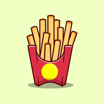 French Fries Stock Illustration